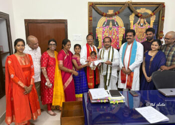 తితిదే ప్రాణదానం ట్రస్ట్కు రూ.కోటి విరాళం – అన్నే శ్రీనివాసరావు