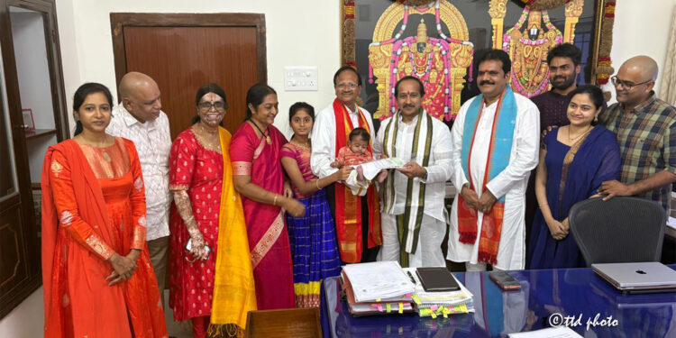తితిదే ప్రాణదానం ట్రస్ట్కు రూ.కోటి విరాళం – అన్నే శ్రీనివాసరావు
