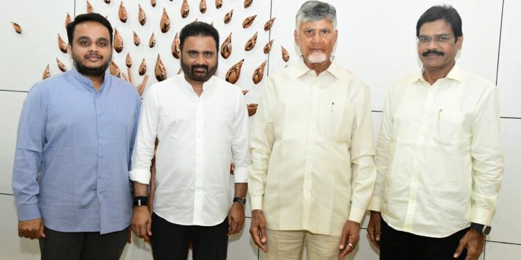 రాజ్యసభకు నామినేషన్ దాఖలు చేసిన తెదేపా అభ్యర్థులు