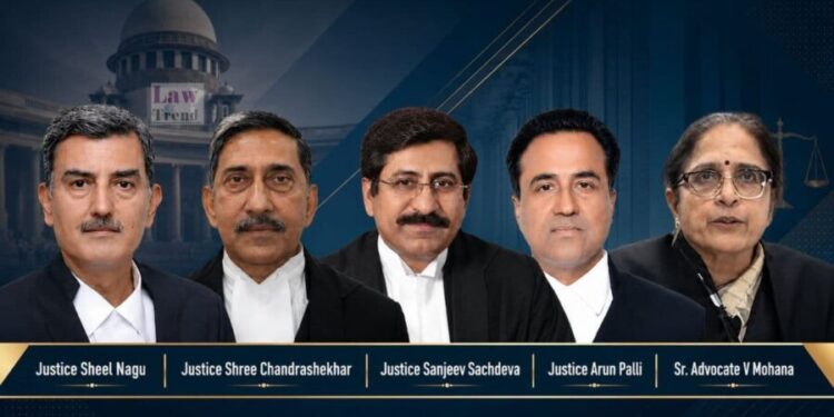 సుప్రీంకోర్టు న్యాయమూర్తులుగా ఐదుగురు నియామకం.. ప్రమాణ స్వీకారం పూర్తి