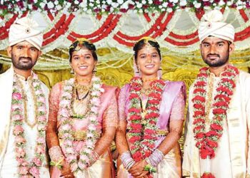 నిర్మల్‌లో క్వాడ్రప్లెట్ వెడ్డింగ్‌లు.. ఒకే వేదికపై రెండు జంటల వివాహాలు