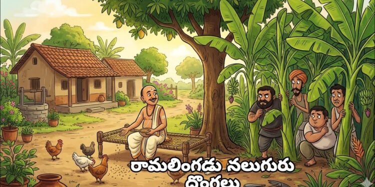 రామలింగడు నలుగురు దొంగలు 1 రామలింగడు నలుగురు దొంగలు