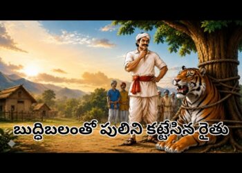 బుద్ధిబలంతో పులిని కట్టేసిన రైతు