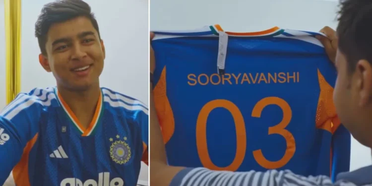 బీసీసీఐ జెర్సీ నంబర్ 3 కేటాయించిన వైభవ్ సూర్యవంశీ