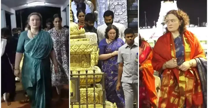 తిరుమల శ్రీవారిని దర్శించుకున్న పవన్కల్యాణ్ సతీమణి అన్నా లెజినోవా 1 తిరుమల శ్రీవారిని దర్శించుకున్న పవన్కల్యాణ్ సతీమణి అన్నా లెజినోవా