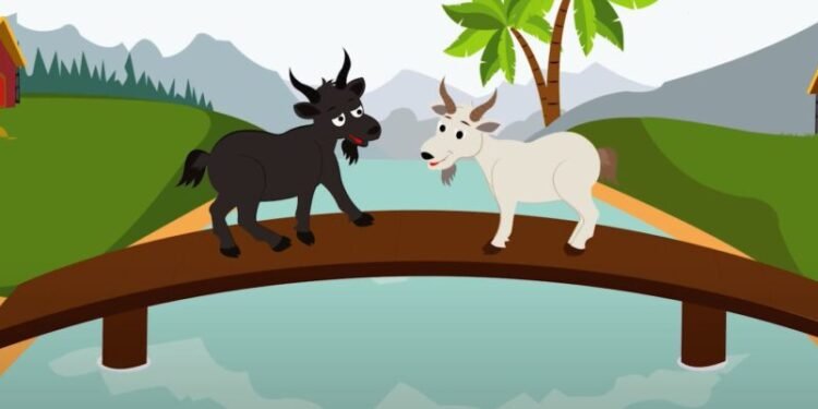 రెండు మేకలు & ఇరుకైన వారధి