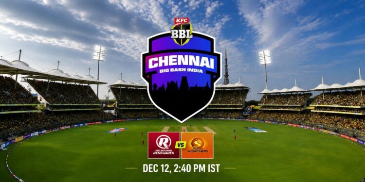 BBL చరిత్రలో తొలిసారి విదేశీ మ్యాచ్.. చెన్నై వేదికగా ప్రారంభం కానున్న సీజన్ 1 BBL చరిత్రలో తొలిసారి విదేశీ మ్యాచ్.. చెన్నై వేదికగా ప్రారంభం కానున్న సీజన్