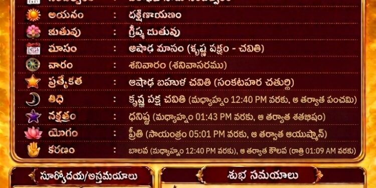 పంచాంగం: 4 జులై 2026 (శనివారం)