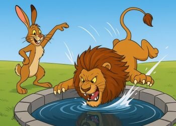 తెలివైన కుందేలు మరియు సింహం