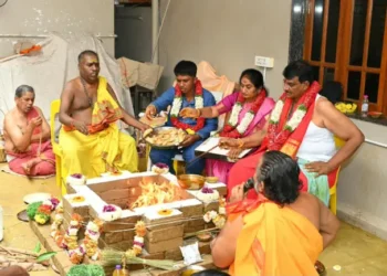రాష్ట్ర సౌభాగ్యం కోసం మంత్రి సవిత ఆధ్వర్యంలో హోమాలు