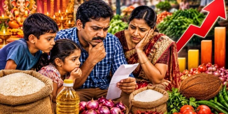 పండుగ పూటా ధరల మంట.. నిత్యావసరాలతో సామాన్యుడి బడ్జెట్ బేజారు 1 పండుగ పూటా ధరల మంట.. నిత్యావసరాలతో సామాన్యుడి బడ్జెట్ బేజారు