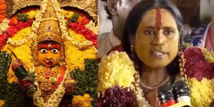 సికింద్రాబాద్ బోనాల్లో రంగం.. భక్తులకు స్వర్ణలత భవిష్యవాణి 1 సికింద్రాబాద్ బోనాల్లో రంగం.. భక్తులకు స్వర్ణలత భవిష్యవాణి
