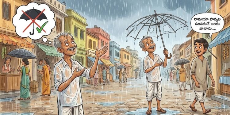 పిసినారితనంతో గొడుగు కూడా ‘అత్యాధునికం’ అయిపోయింది! 1 పిసినారితనంతో గొడుగు కూడా ‘అత్యాధునికం’ అయిపోయింది!