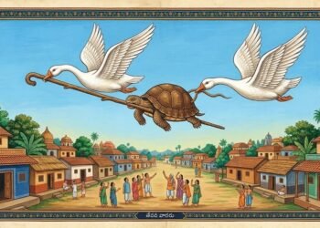 తాబేలు - రెండు హంసలు