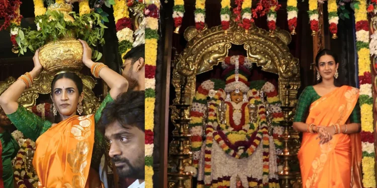 మహాకాళి అమ్మవారి సన్నిధిలో సినీ నిర్మాత నిహారిక