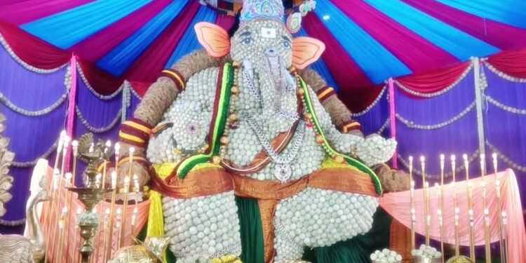 ఏపీలో కొలువుదీరిన వెరైటీ గణపయ్యలు.. ఆకట్టుకుంటున్న ప్రత్యేక మండపాలు