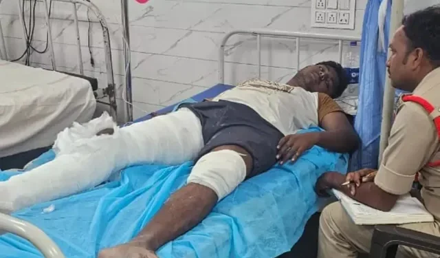పోలీసులపై కత్తితో దాడి.. నిందితుడిపై కాల్పులు