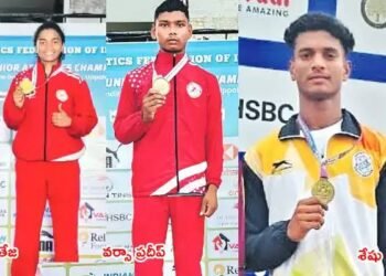 సౌత్జోన్ జూనియర్ అథ్లెటిక్స్లో ‘లక్ష్య’ శ్రీతేజ సత్తా 2 సౌత్జోన్ జూనియర్ అథ్లెటిక్స్లో ‘లక్ష్య’ శ్రీతేజ సత్తా