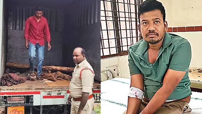 ఎర్రచందనం స్మగ్లర్లపై పోలీసుల కాల్పులు 1 ఎర్రచందనం స్మగ్లర్లపై పోలీసుల కాల్పులు
