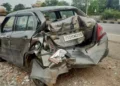 మిర్యాలగూడలో ట్యాంకర్‌ బీభత్సం.. ఐదు కార్లు, 108 అంబులెన్స్‌ను ఢీకొట్టి